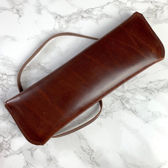 Schmincke Brown Leather Case with Cord - Picture 2 of 6